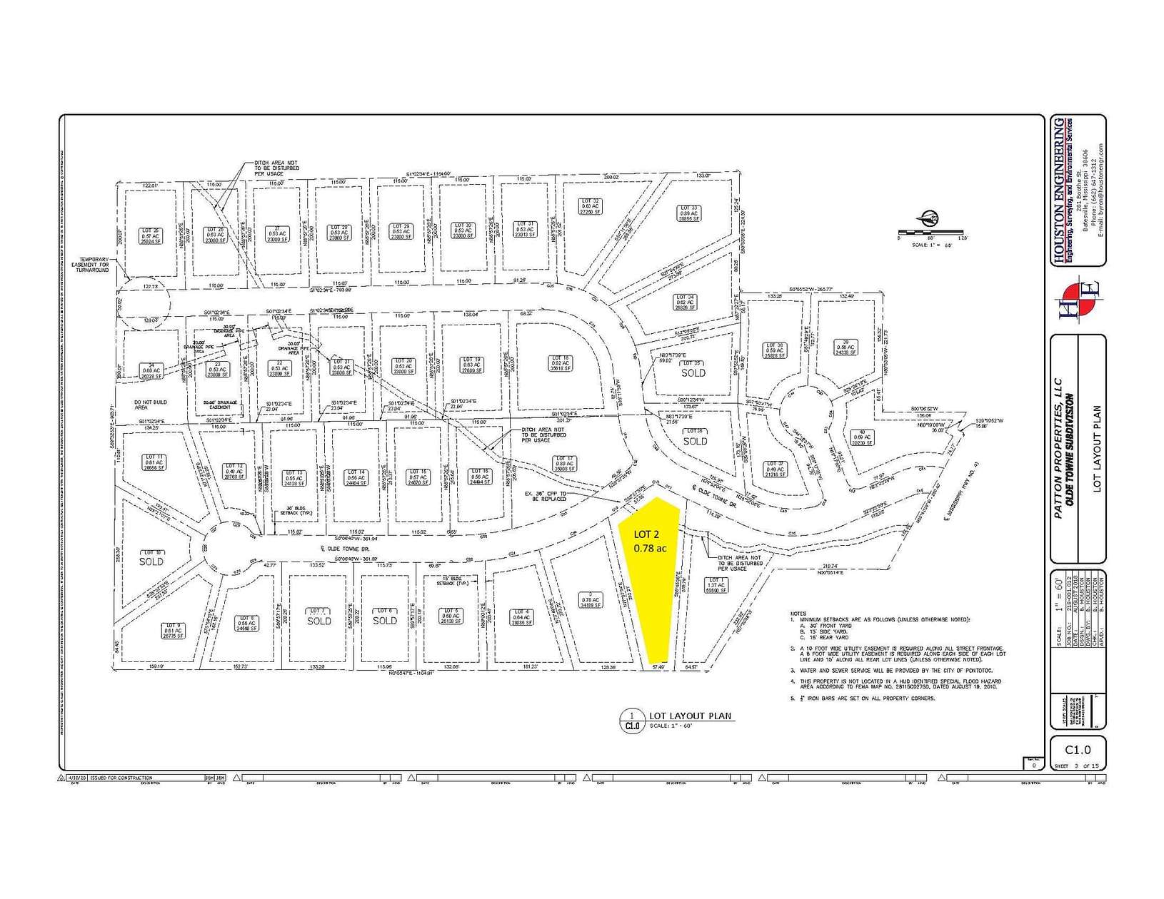 0.78 Acres of Residential Land for Sale in Pontotoc, Mississippi