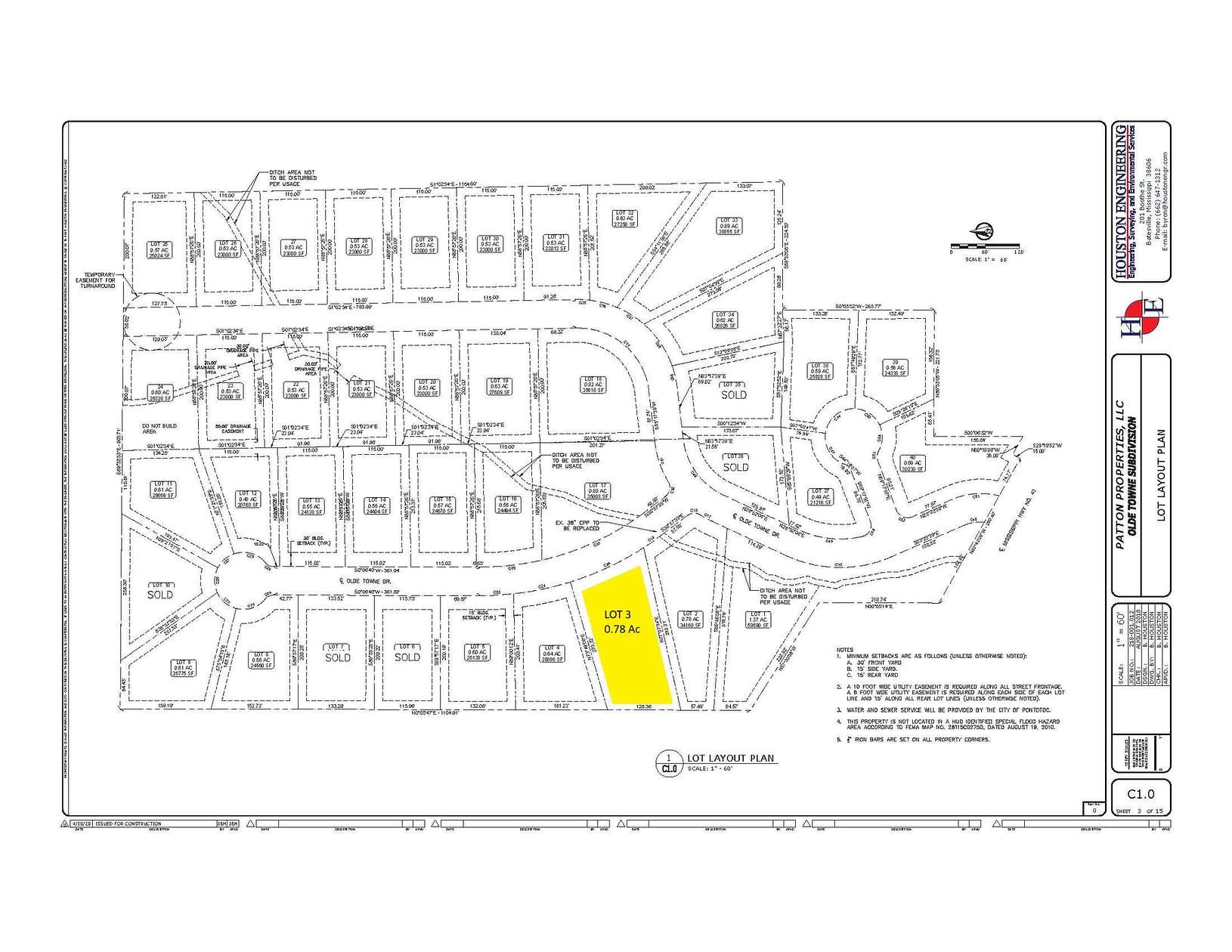 0.78 Acres of Residential Land for Sale in Pontotoc, Mississippi