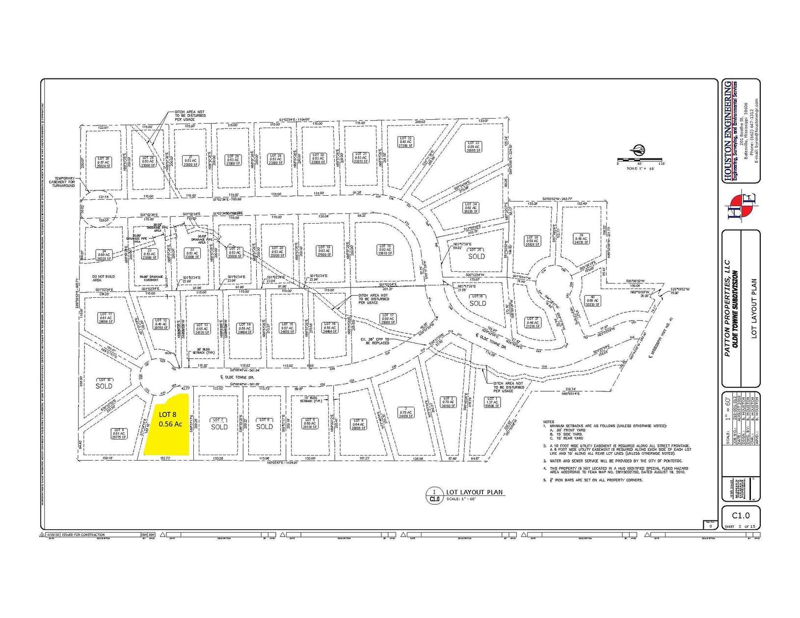 0.56 Acres of Residential Land for Sale in Pontotoc, Mississippi