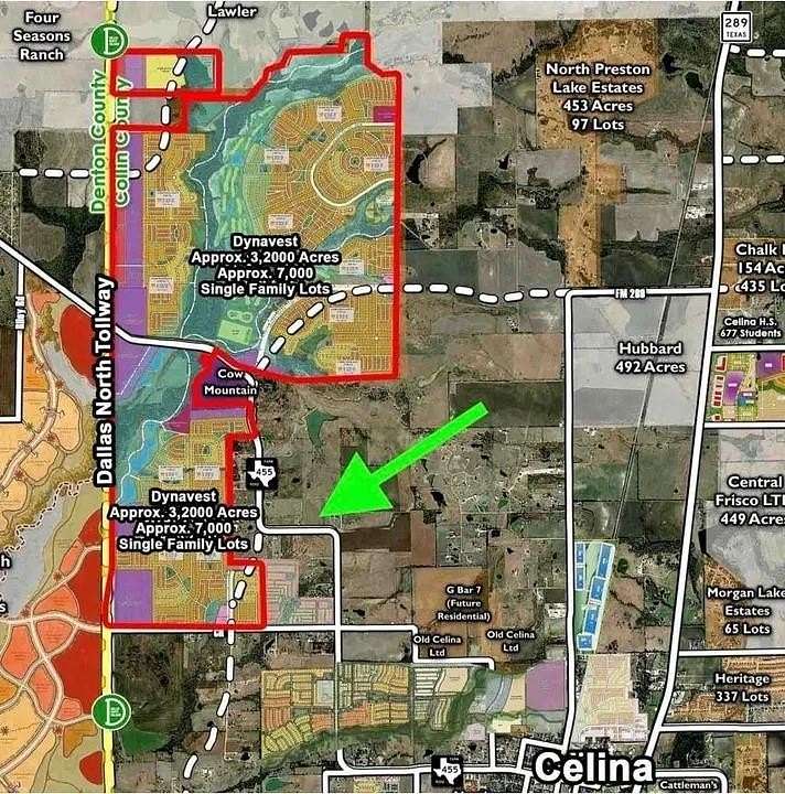 4.5 Acres of Commercial Land for Sale in Celina, Texas