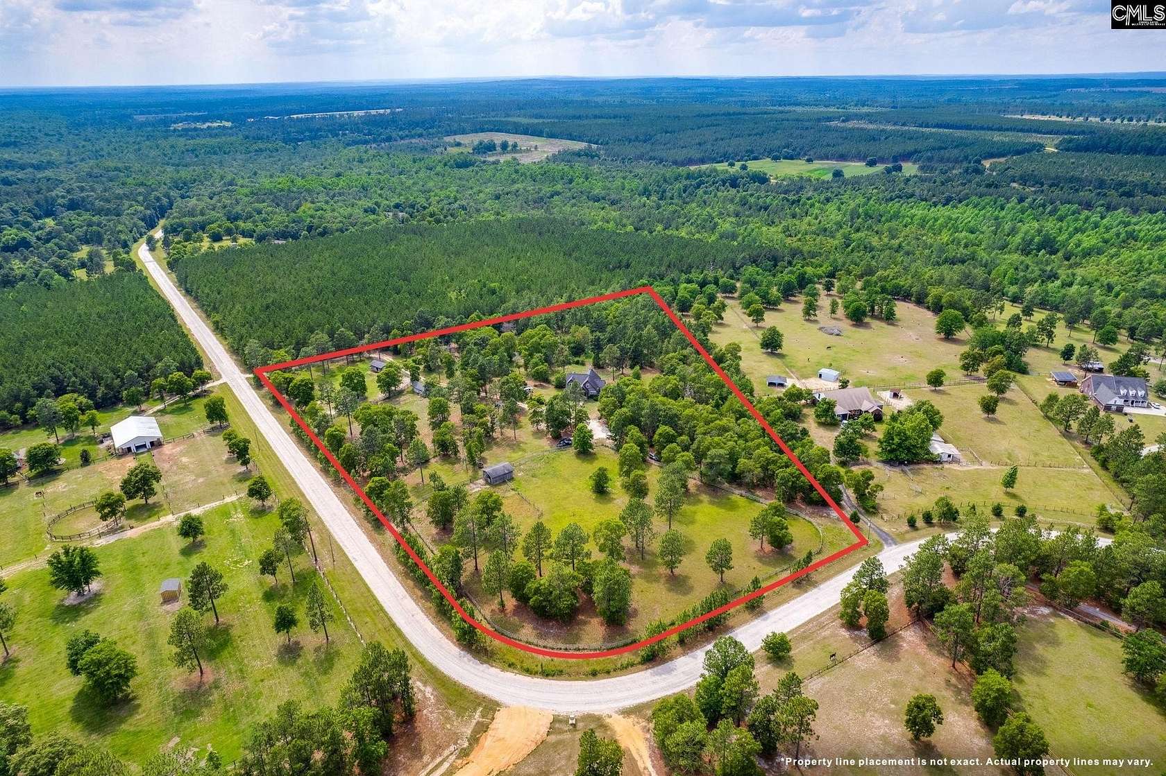 10.1 Acres of Land with Home for Sale in Camden, South Carolina