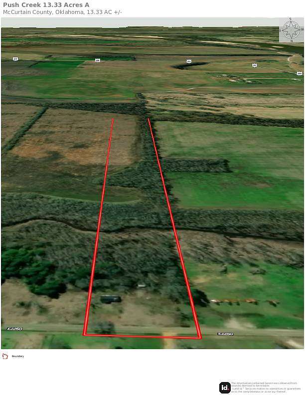 13.3 Acres of Land with Home for Sale in Harris, Oklahoma