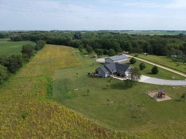 14.3 Acres of Land with Home for Sale in Dunkerton, Iowa