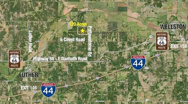 80 Acres of Land for Sale in Luther, Oklahoma