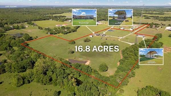 16.8 Acres of Recreational Land with Home for Sale in Pottsboro, Texas