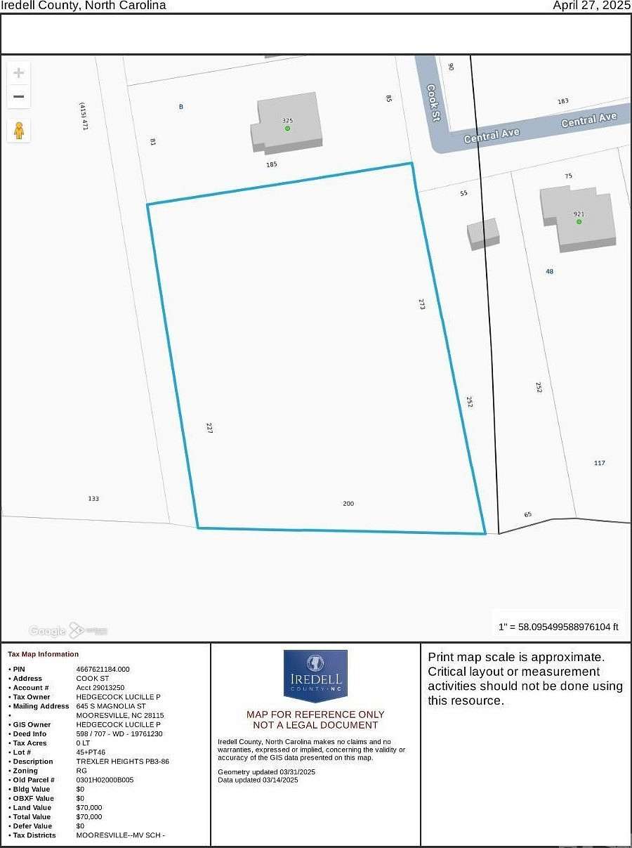 1 Acre of Land for Sale in Mooresville, North Carolina
