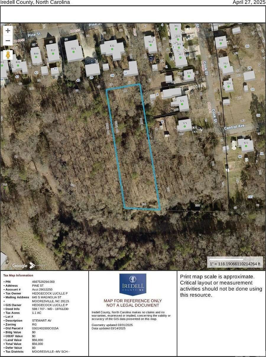 1.1 Acres of Land for Sale in Mooresville, North Carolina