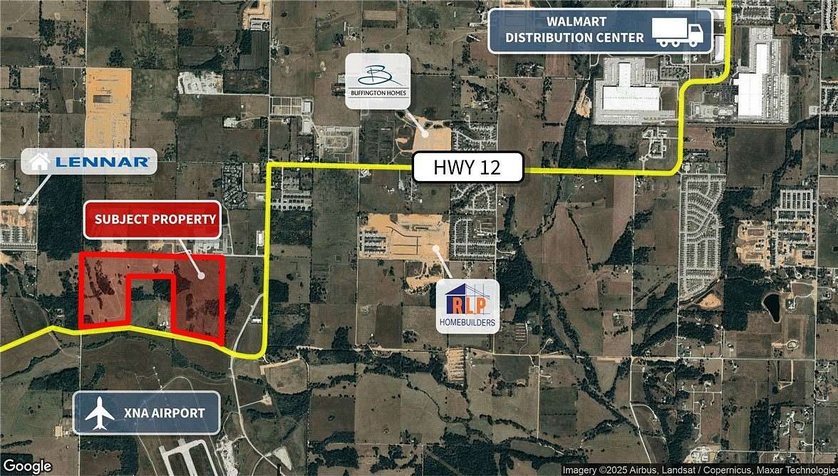 35.7 Acres of Land for Sale in Bentonville, Arkansas