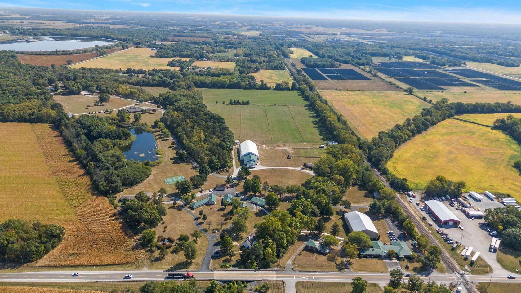 101 Acres of Land with Home for Sale in Wheatfield, Indiana