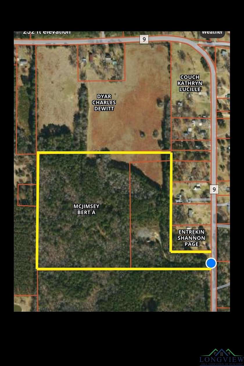 35 Acres of Recreational Land for Sale in Waskom, Texas