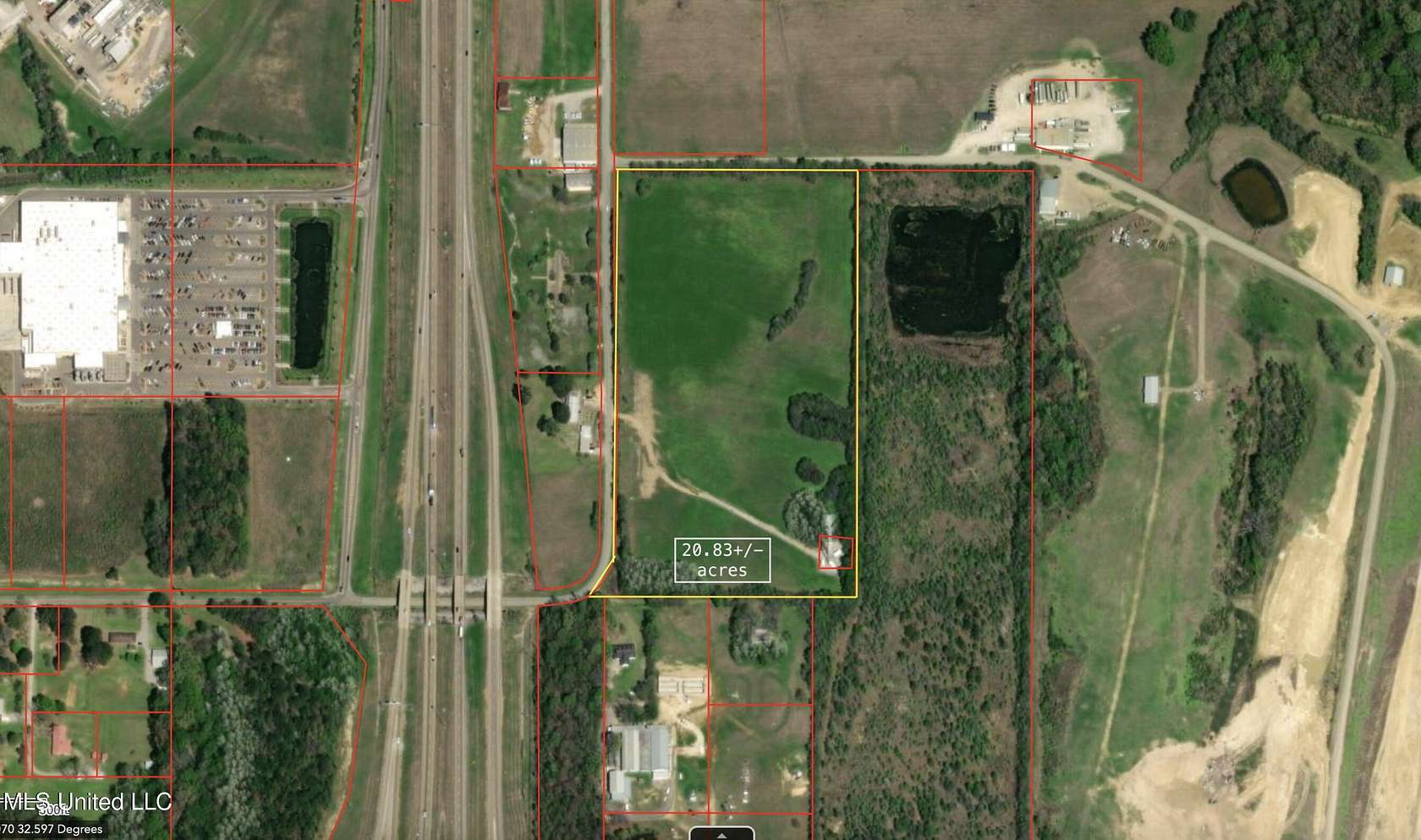 20.8 Acres of Commercial Land for Sale in Canton, Mississippi