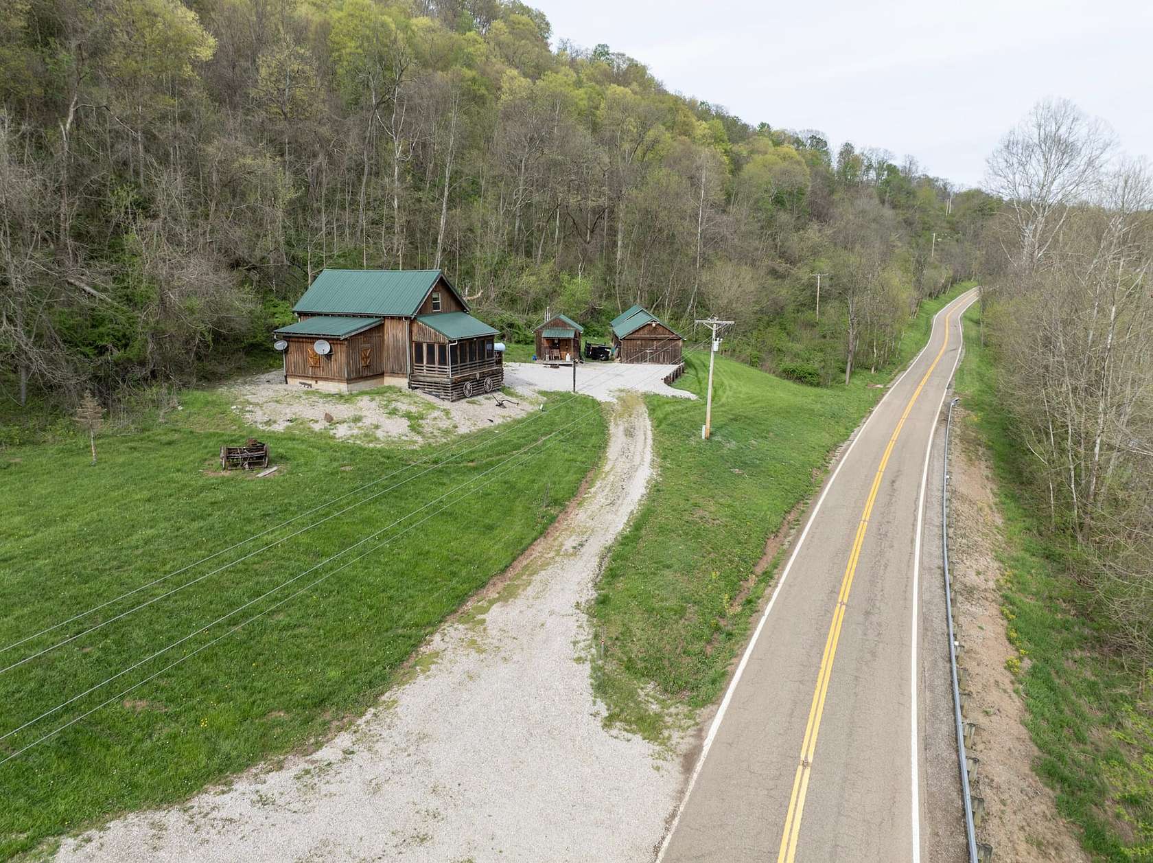 68 Acres of Recreational Land with Home for Sale in New Matamoras, Ohio