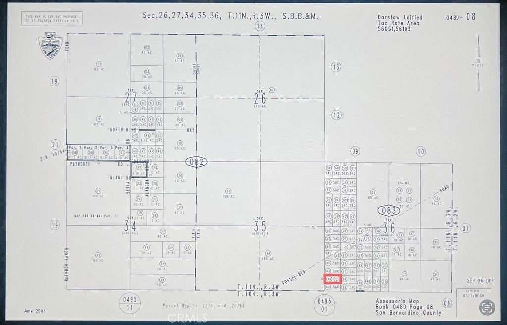 4.7 Acres of Land for Sale in Hinkley, California