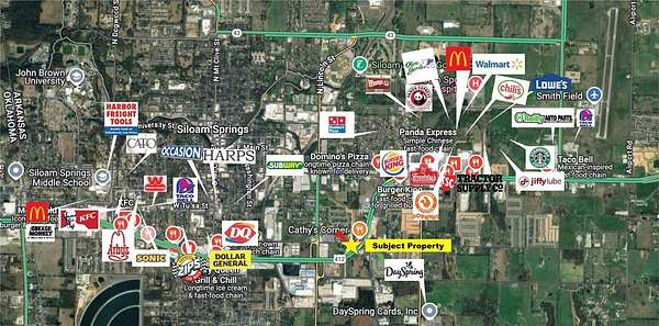 1.47 Acres of Commercial Land for Sale in Siloam Springs, Arkansas