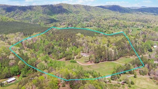 35.5 Acres of Agricultural Land with Home for Sale in Turtletown, Tennessee
