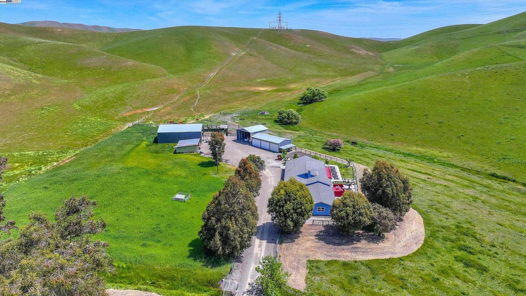 35 Acres of Agricultural Land with Home for Sale in Livermore, California