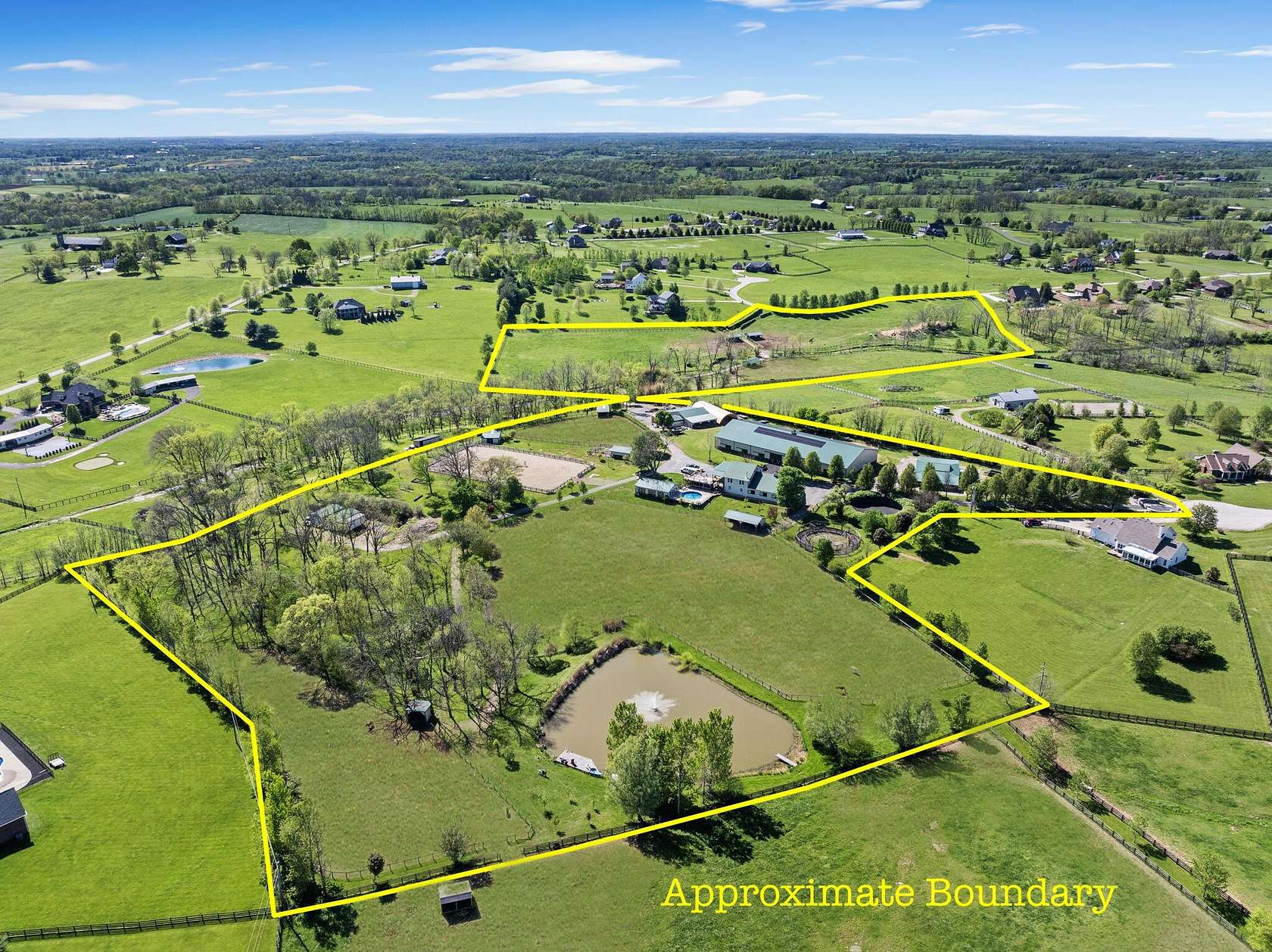 23.3 Acres of Recreational Land with Home for Sale in Midway, Kentucky