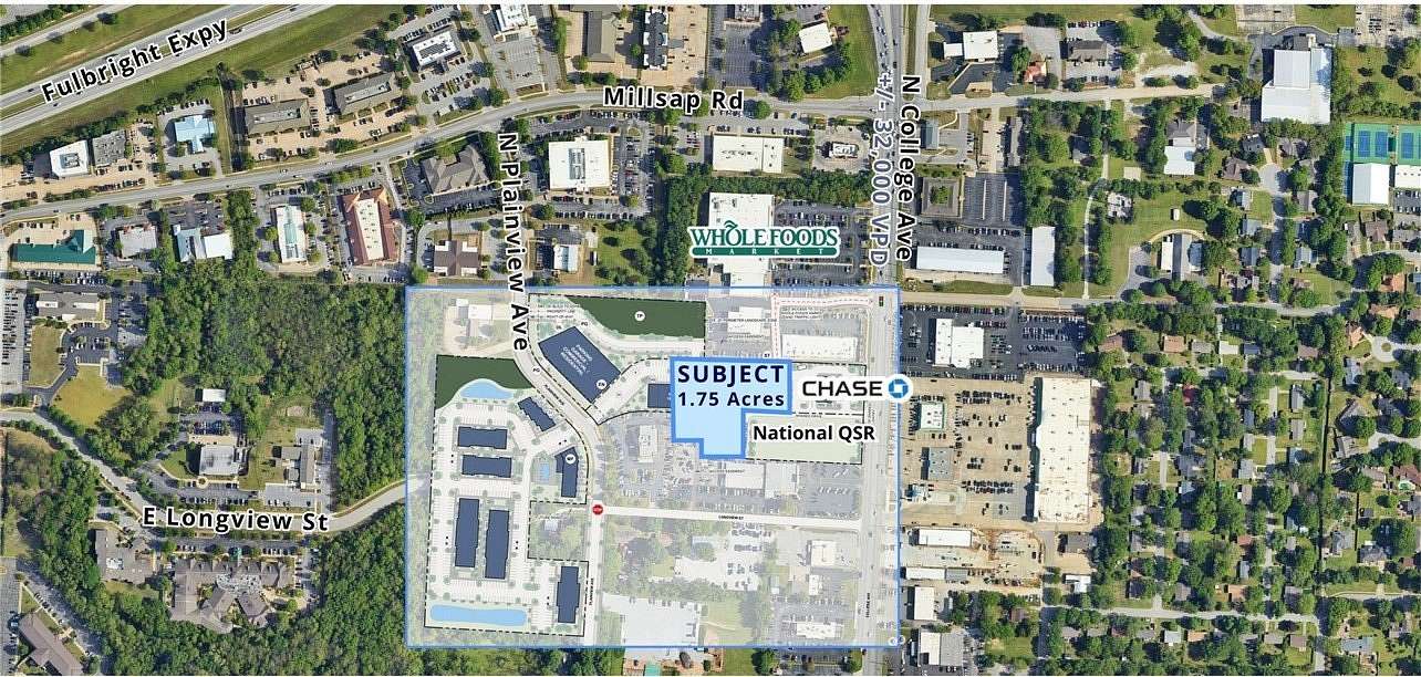 1.75 Acres of Mixed-Use Land for Sale in Fayetteville, Arkansas