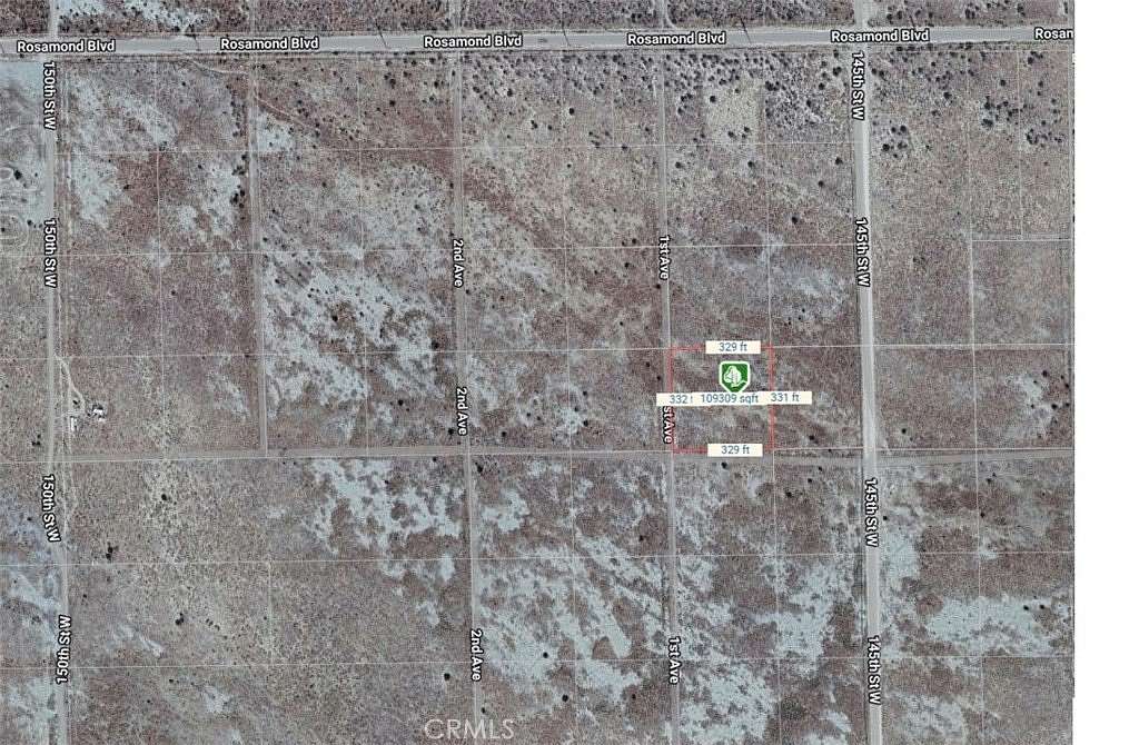 2.5 Acres of Residential Land for Sale in Rosamond, California