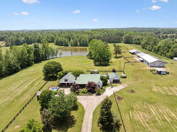 36.1 Acres of Land with Home for Sale in Athens, Alabama