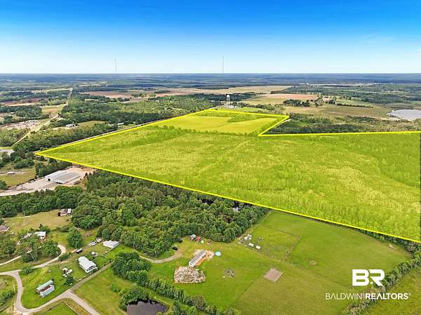 119 Acres of Agricultural & Residential Land for Sale in Robertsdale, Alabama
