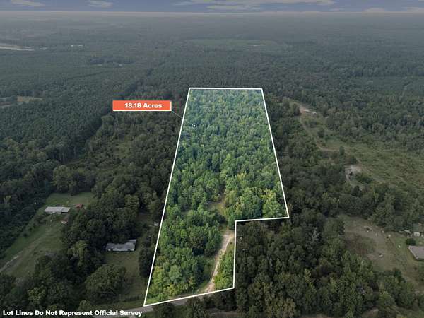 18 Acres of Recreational & Residential Land for Sale in Waskom, Texas