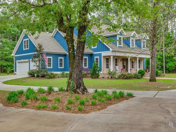 5.15 Acres of Residential Land with Home for Sale in Crawfordville, Florida