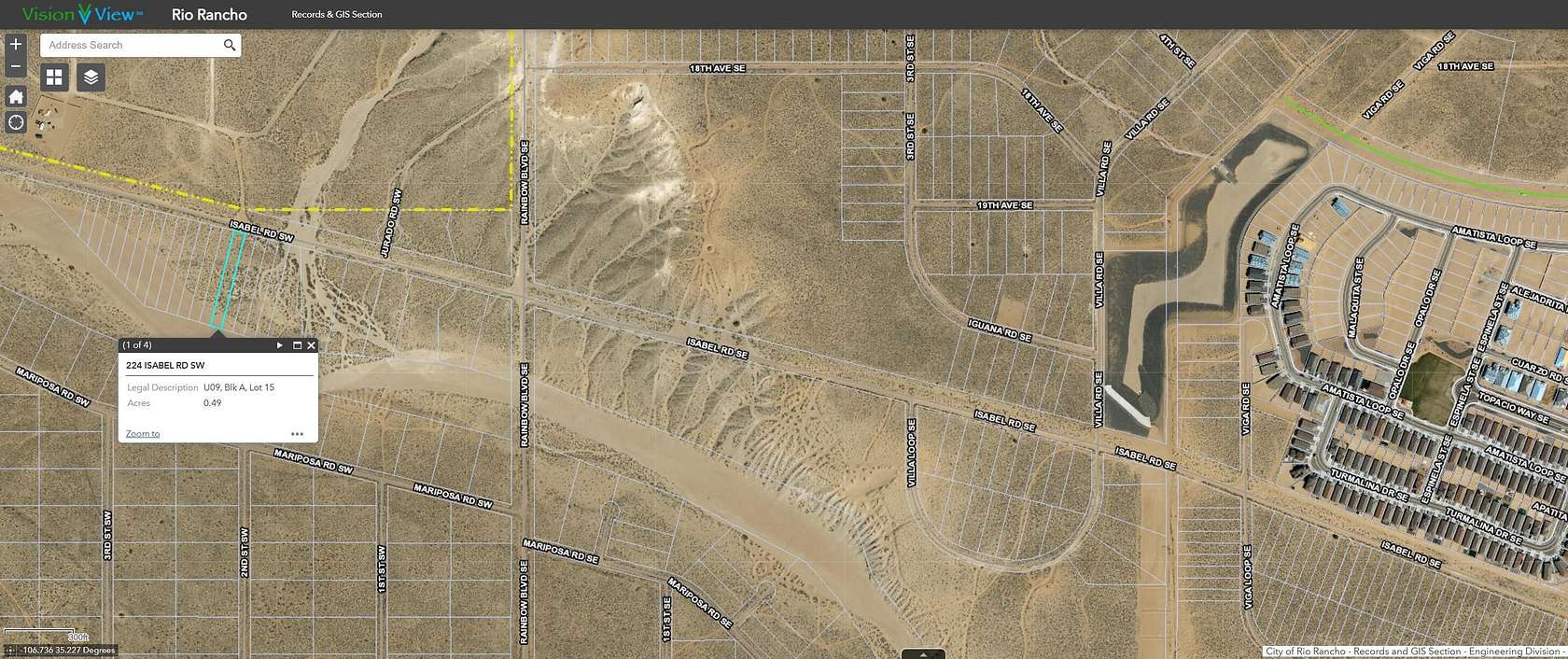 0.48 Acres of Land for Sale in Rio Rancho, New Mexico