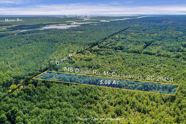 5 Acres of Residential Land for Sale in McClellanville, South Carolina
