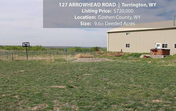 9.6 Acres of Land with Home for Sale in Torrington, Wyoming