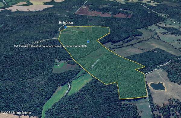 151 Acres of Recreational Land for Sale in Olaton, Kentucky