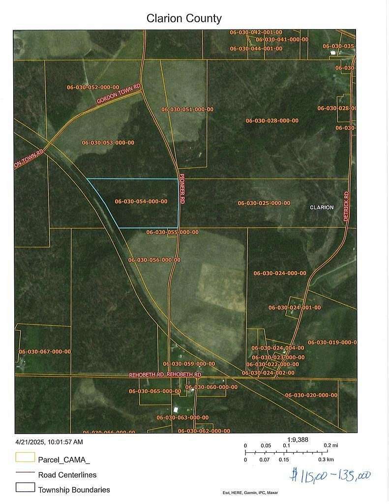 20 Acres of Recreational & Residential Land for Sale in Strattanville, Pennsylvania