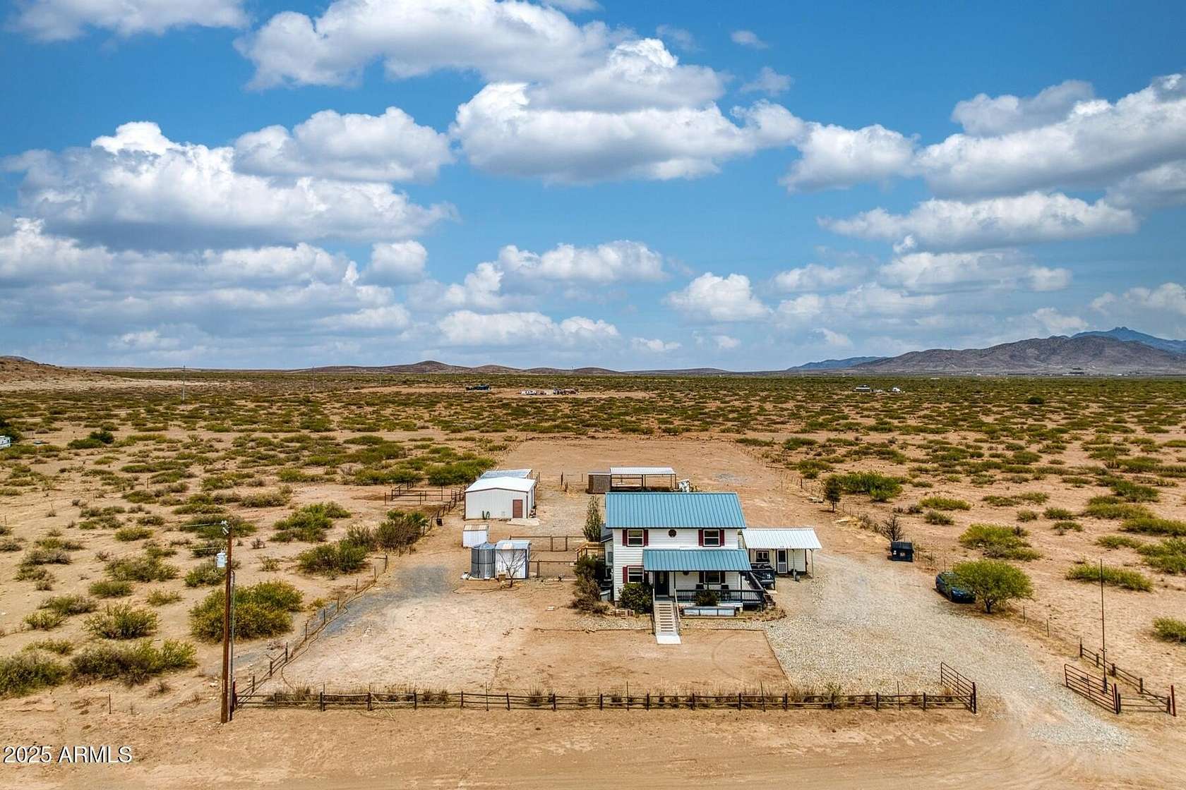 7.15 Acres of Residential Land with Home for Sale in Willcox, Arizona