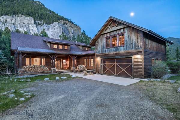 4 Acres of Residential Land with Home for Sale in Gallatin Gateway, Montana