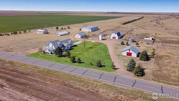 50.5 Acres of Agricultural Land with Home for Sale in Haxtun, Colorado