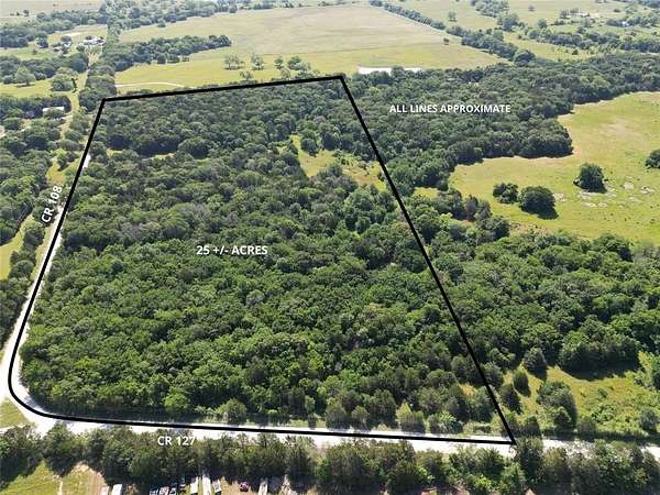 25 Acres of Recreational Land for Sale in Whitesboro, Texas