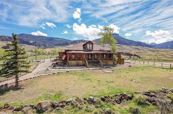 33.3 Acres of Land with Home for Sale in Cody, Wyoming