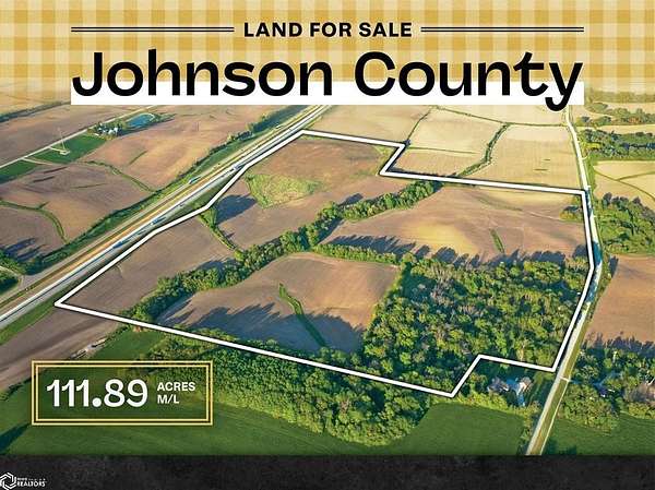112 Acres of Land with Home for Sale in Iowa City, Iowa