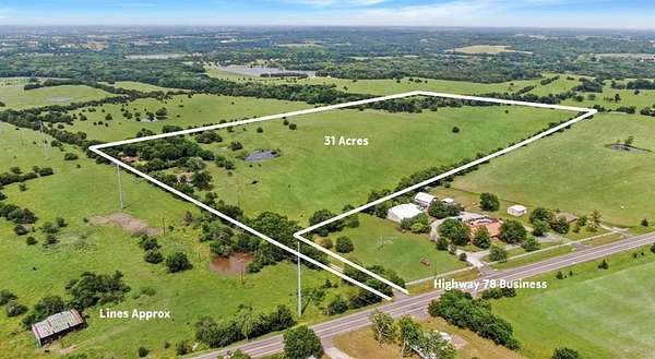 31 Acres of Land with Home for Sale in Farmersville, Texas