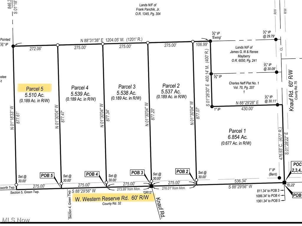 5.5 Acres of Residential Land for Sale in Canfield, Ohio