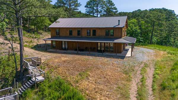 142 Acres of Recreational Land with Home for Sale in Tuskahoma, Oklahoma