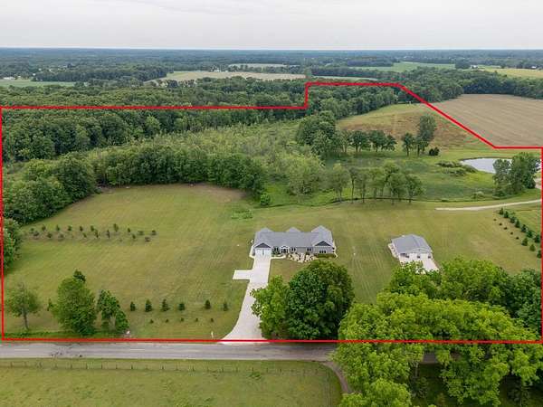 55.3 Acres of Land with Home for Sale in East Leroy, Michigan