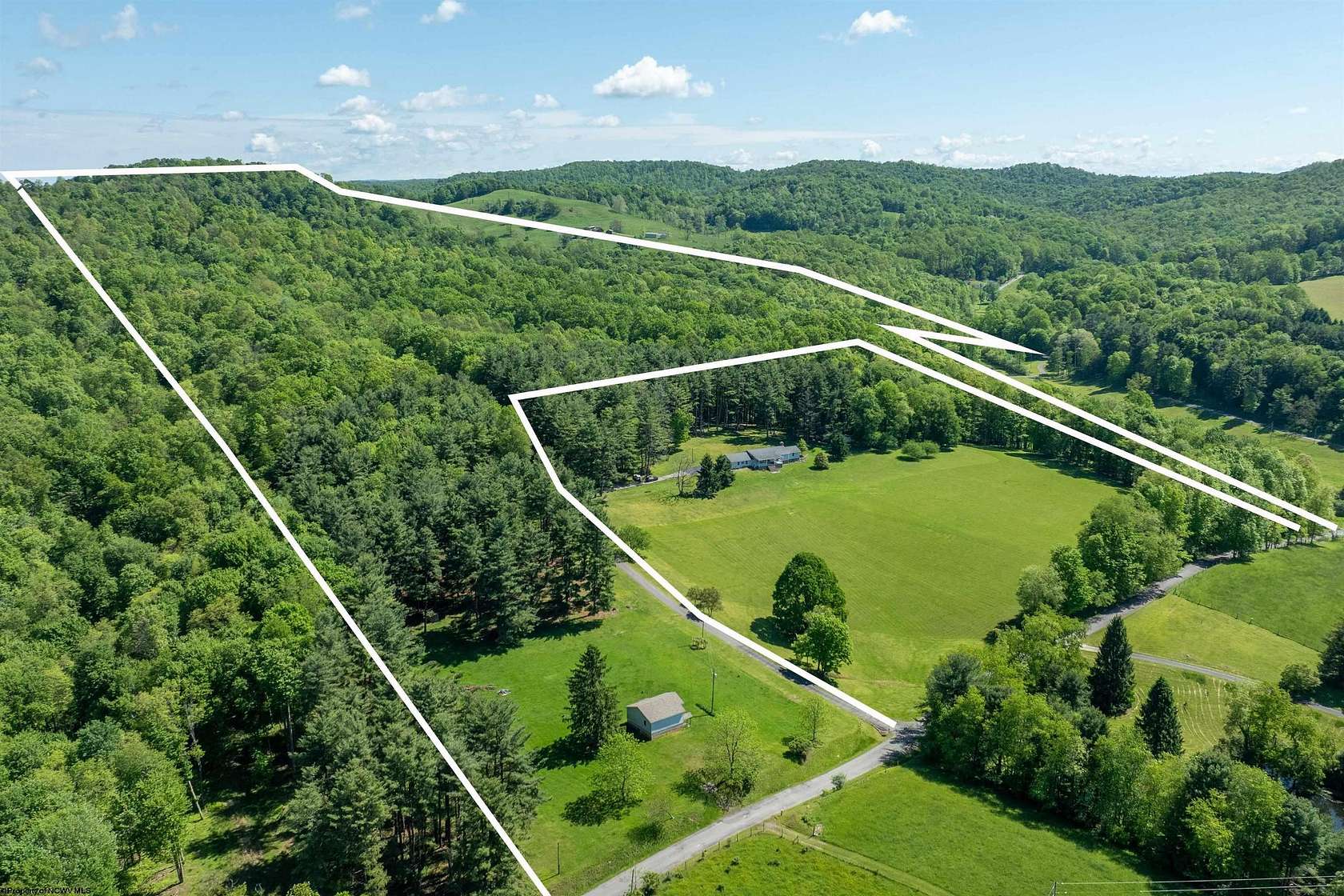 122 Acres of Land for Sale in Fairmont, West Virginia