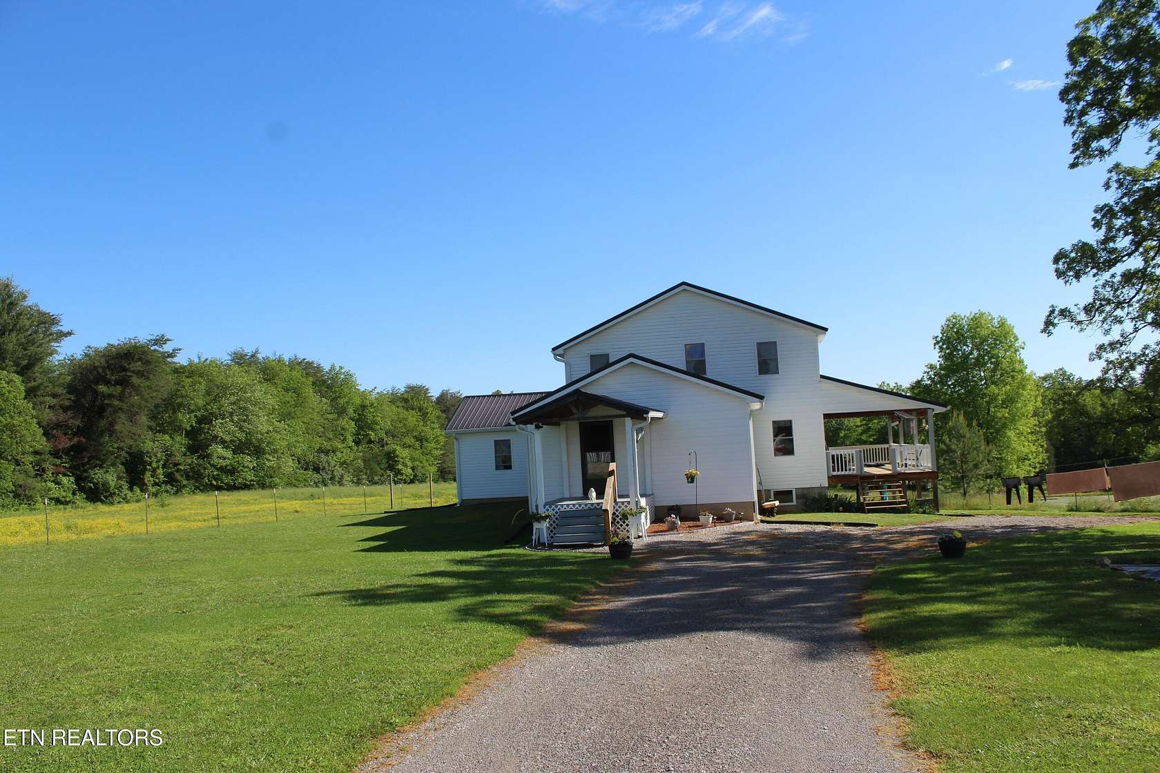 30.6 Acres of Land with Home for Sale in Deer Lodge, Tennessee