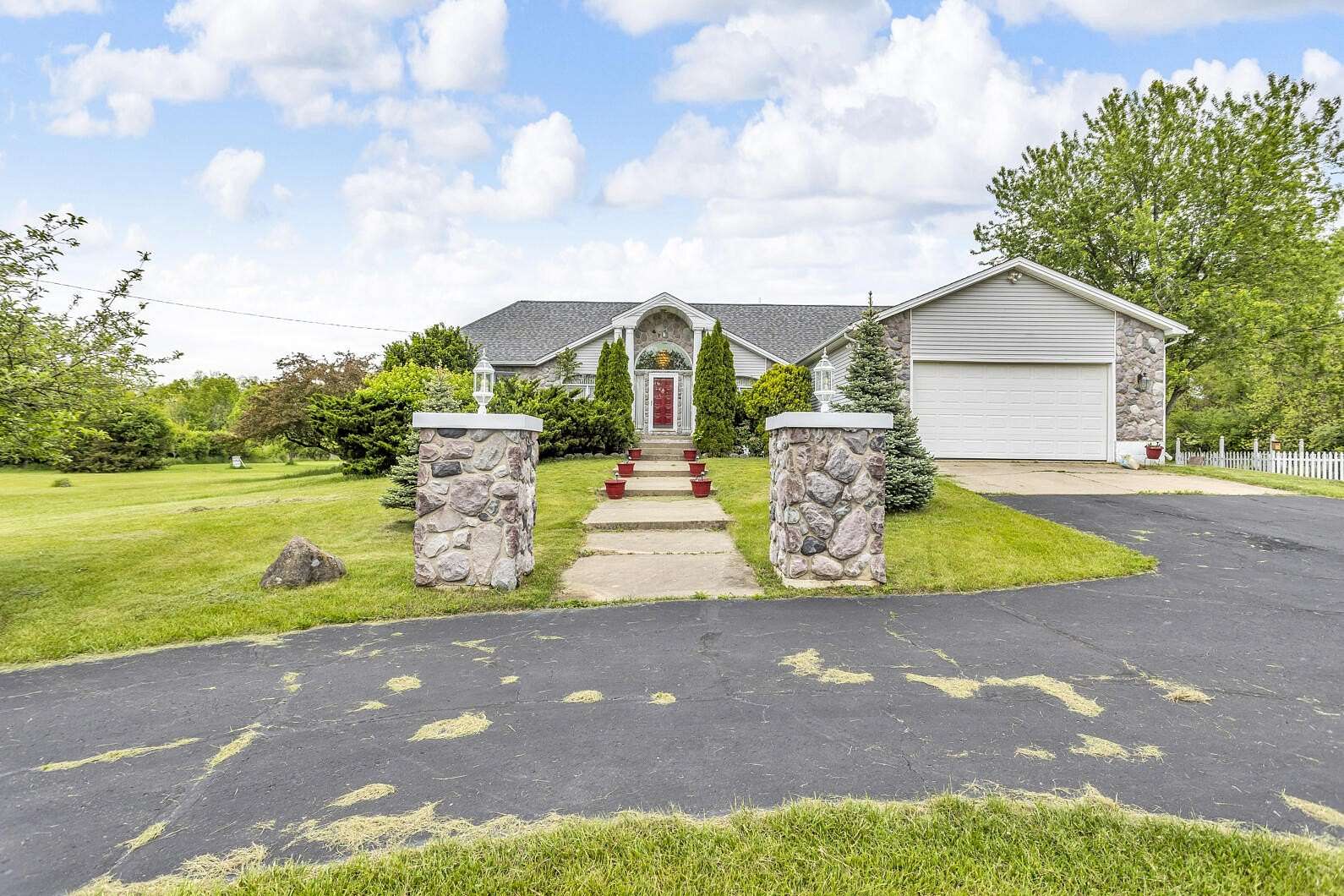 5 Acres of Residential Land with Home for Sale in Horton, Michigan