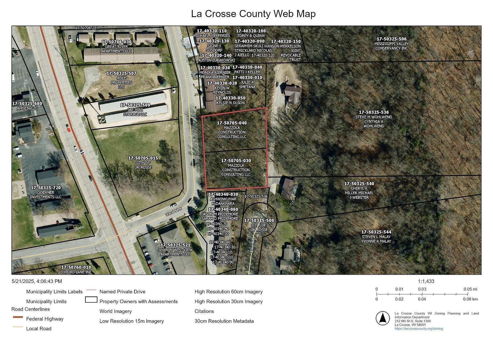 0.91 Acres of Mixed-Use Land for Sale in La Crosse, Wisconsin