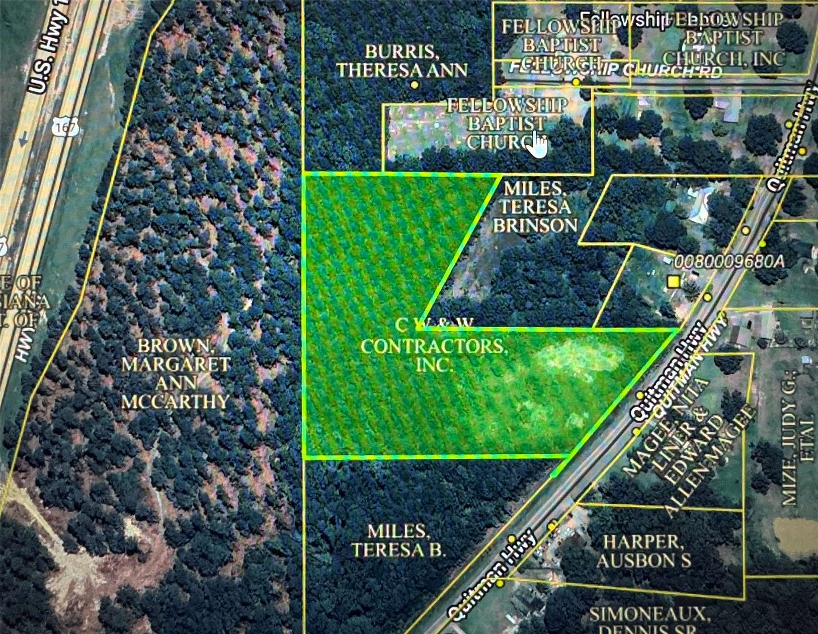 8.4 Acres of Land for Sale in Quitman, Louisiana