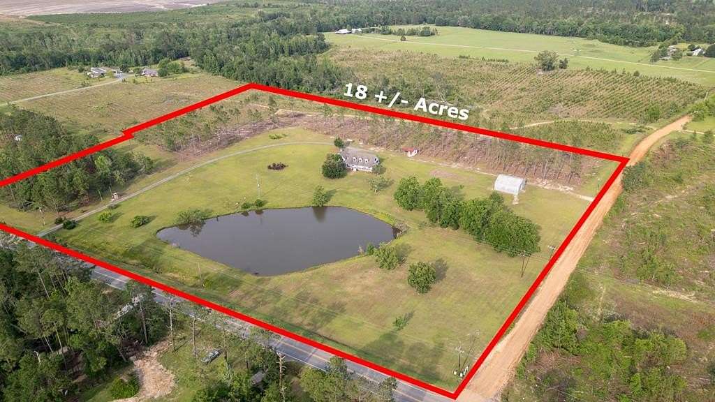 18.3 Acres of Land with Home for Sale in Uvalda, Georgia