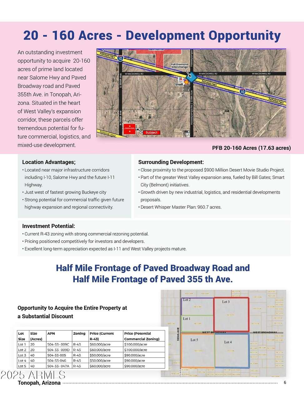 17.6 Acres of Mixed-Use Land for Sale in Tonopah, Arizona