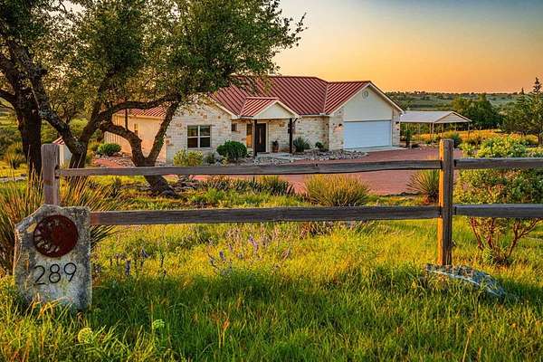 8 Acres of Residential Land with Home for Sale in Fredericksburg, Texas